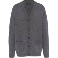PRADA Triangle-logo Cashmere Cardigan