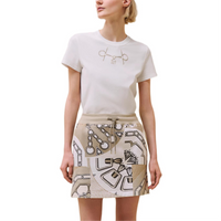 HERMES Casual Short Skirts Women's Beige