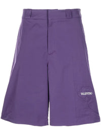 Valentino Garavani Floral-Appliqué Shorts