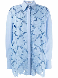 Valentino Garavani Long-Sleeve Lace Shirt