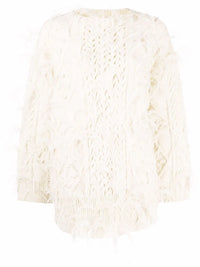 Valentino Garavani Feather-Embellished Wool Jumper