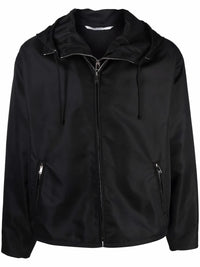 Valentino Garavani Dual Zip-Detail Hooded Short Jacket