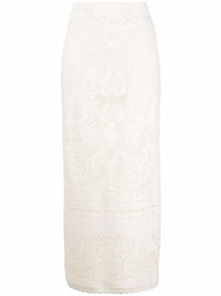 Valentino Garavani High-Waisted Heavy Lace Skirt