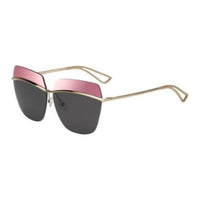 DIOR Irregular Shape Sunglasses Women's Gold