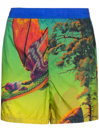Valentino Garavani Dragon At Dawn Print Swim Shorts