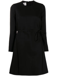 Valentino Garavani Belted Long-Sleeve Dress