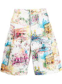 Valentino Garavani Roman Sketches-Print Bermuda Shorts
