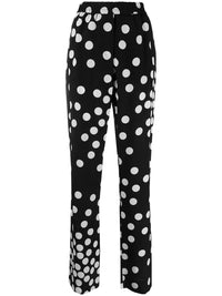 Valentino Garavani Polka-Dot Straight-Leg Trousers