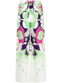 Valentino Garavani Printed Wide-Leg Trousers
