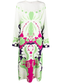 Valentino Garavani Floral Print Silk Midi Dress