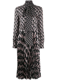 Valentino Garavani Double Vlogo Pussy-Bow Dress