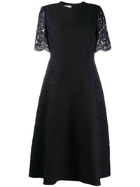 Valentino Garavani Lace Sleeve Dress