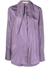Valentino Garavani Tied-Neck Silk Shirt