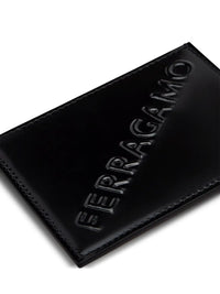 Ferragamo Logo-Embossed Leather Cardholder