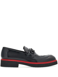 Ferragamo Gancini-Ornament Leather Mocassins