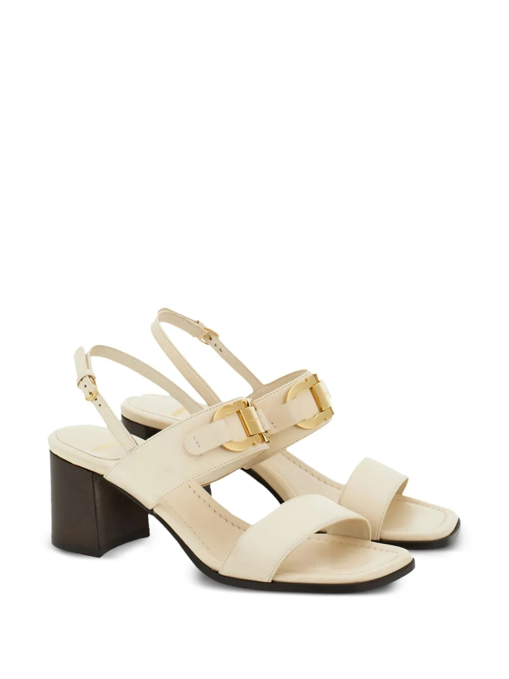 Ferragamo 55Mm Gancini-Buckle Leather Sandals