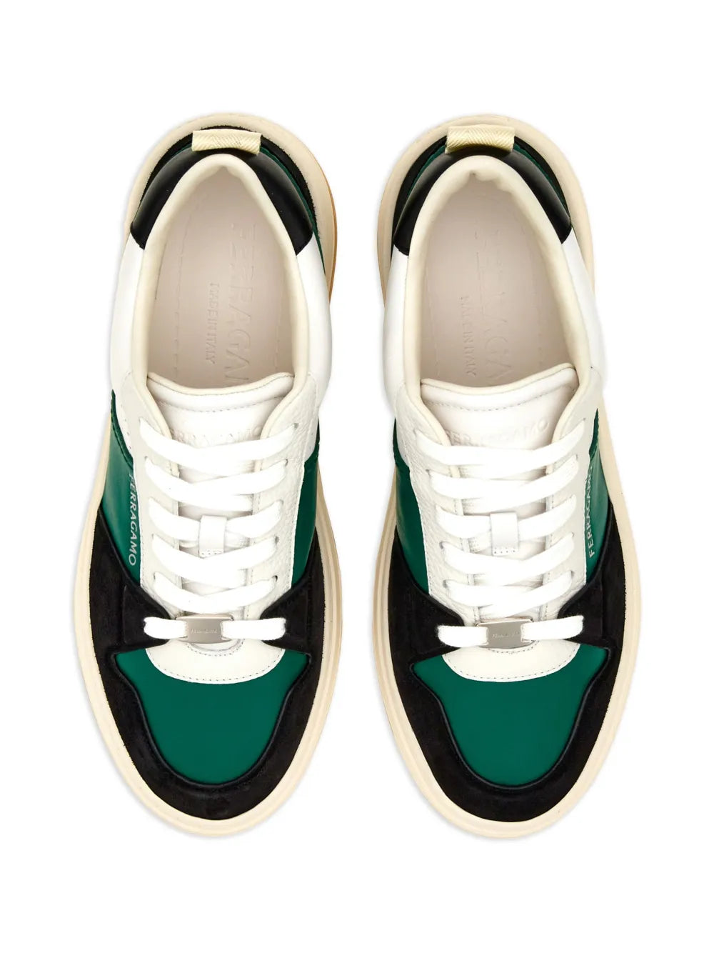 Ferragamo Dennis Panelled Sneakers