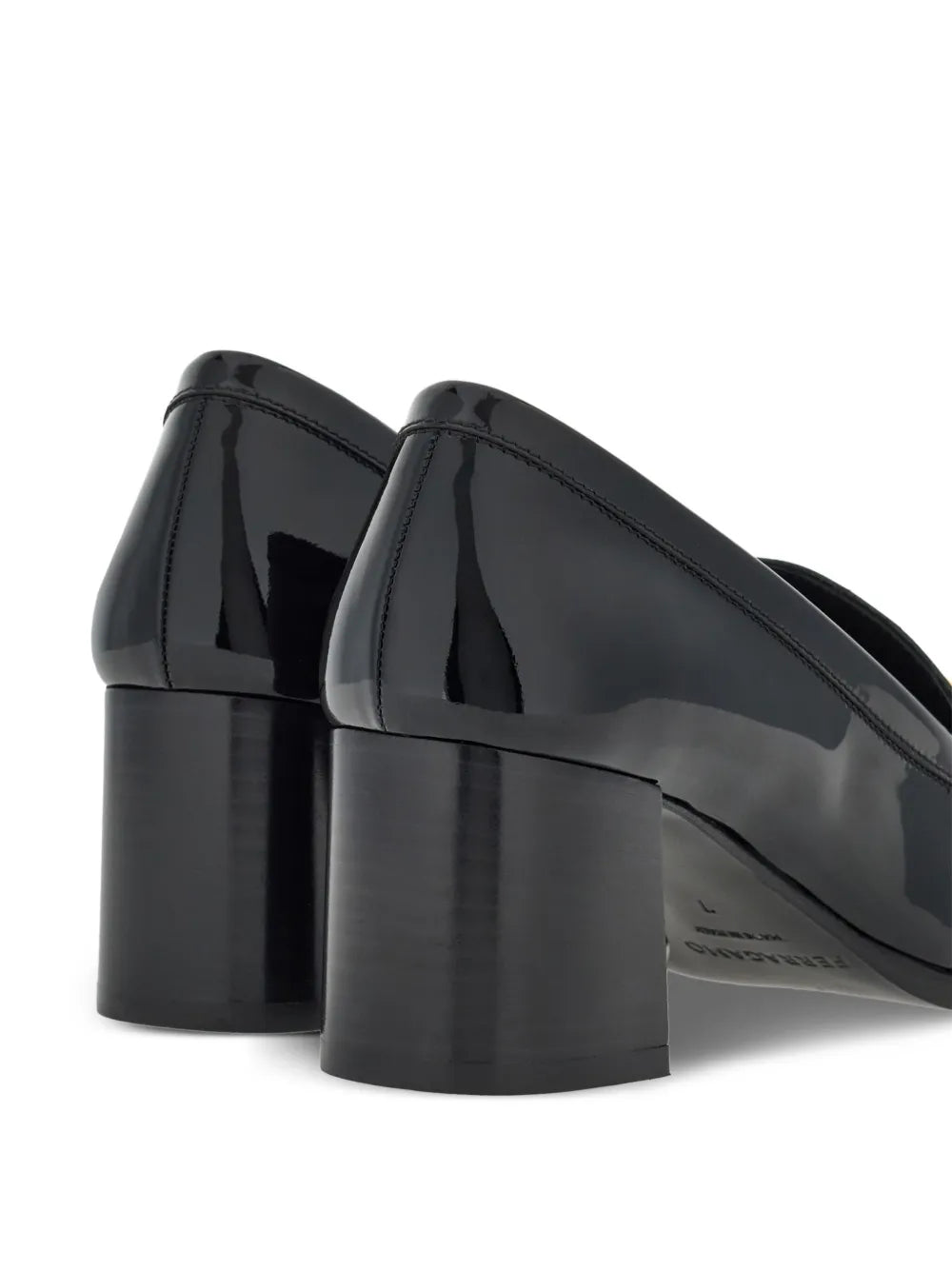 Ferragamo 60Mm Gancini-Buckle Patent Leather Pumps