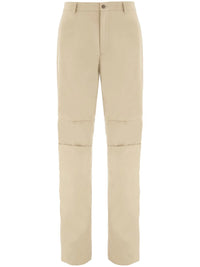 Ferragamo Logo-Patch Cotton Cropped Trousers