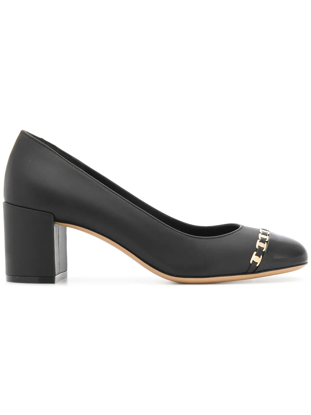 Ferragamo 60Mm Vara-Chain Pumps