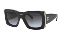 CHANEL Sunglasses Women's Black