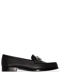 Ferragamo Gancini Plaque Low-Heel Loafers