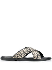 Ferragamo Gancini Printed Pool Slides