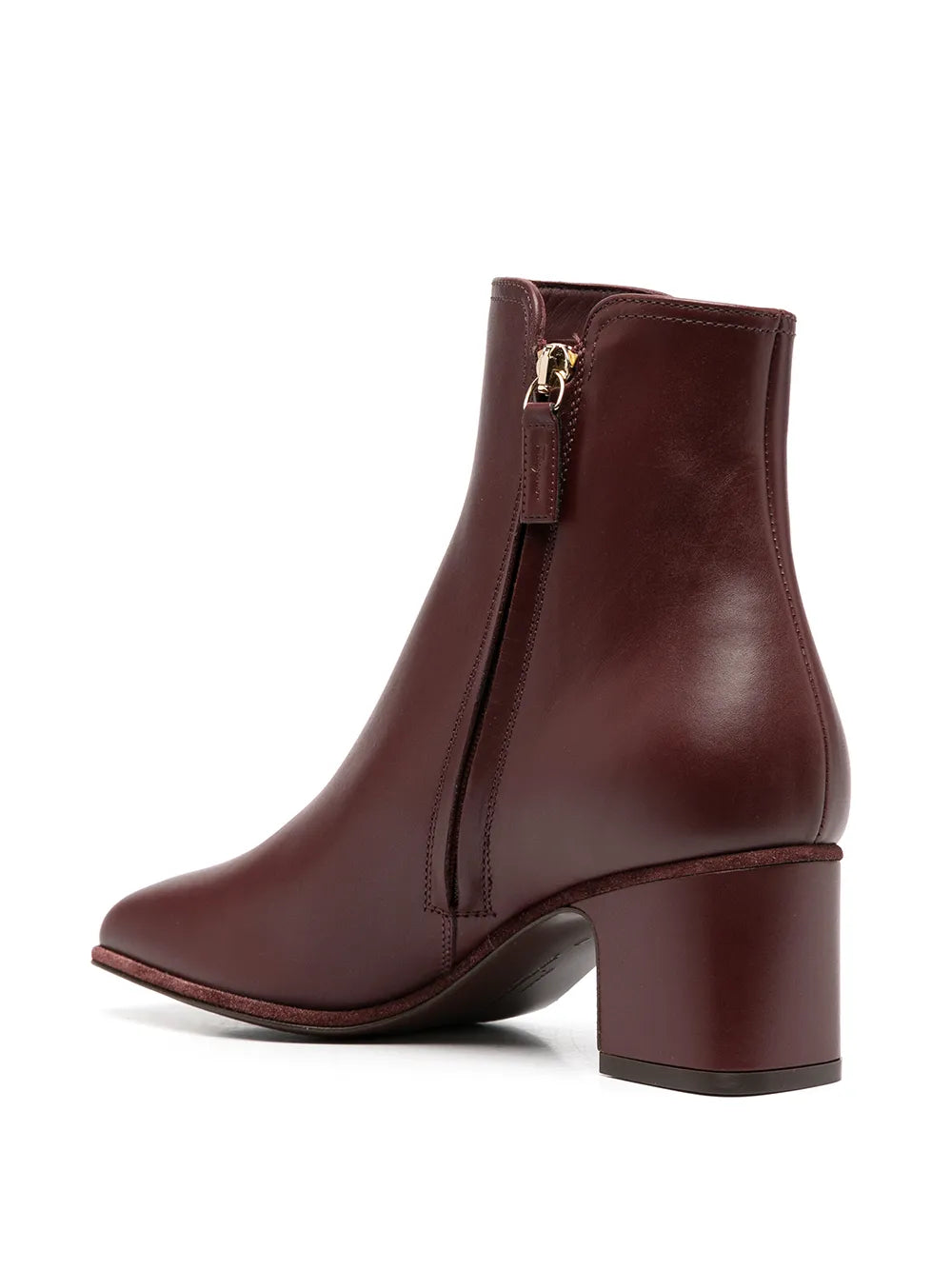 Ferragamo Gancini Plaque Ankle Boots