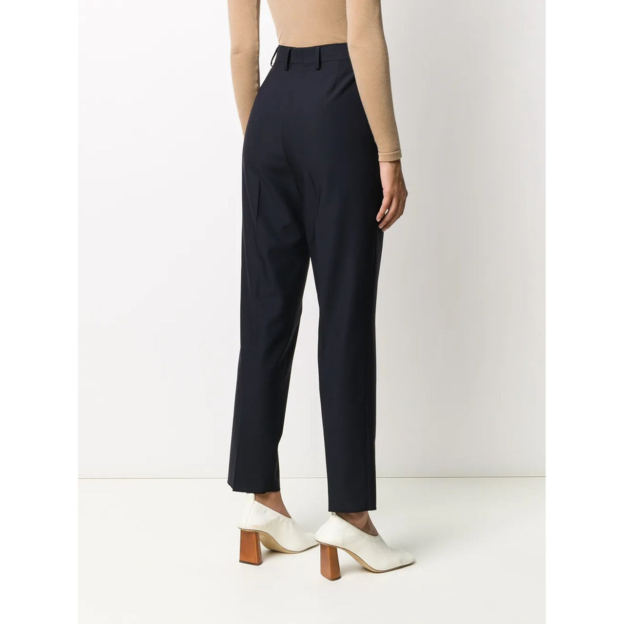 Ferragamo Gancini-Plaque Straight-Leg Trousers