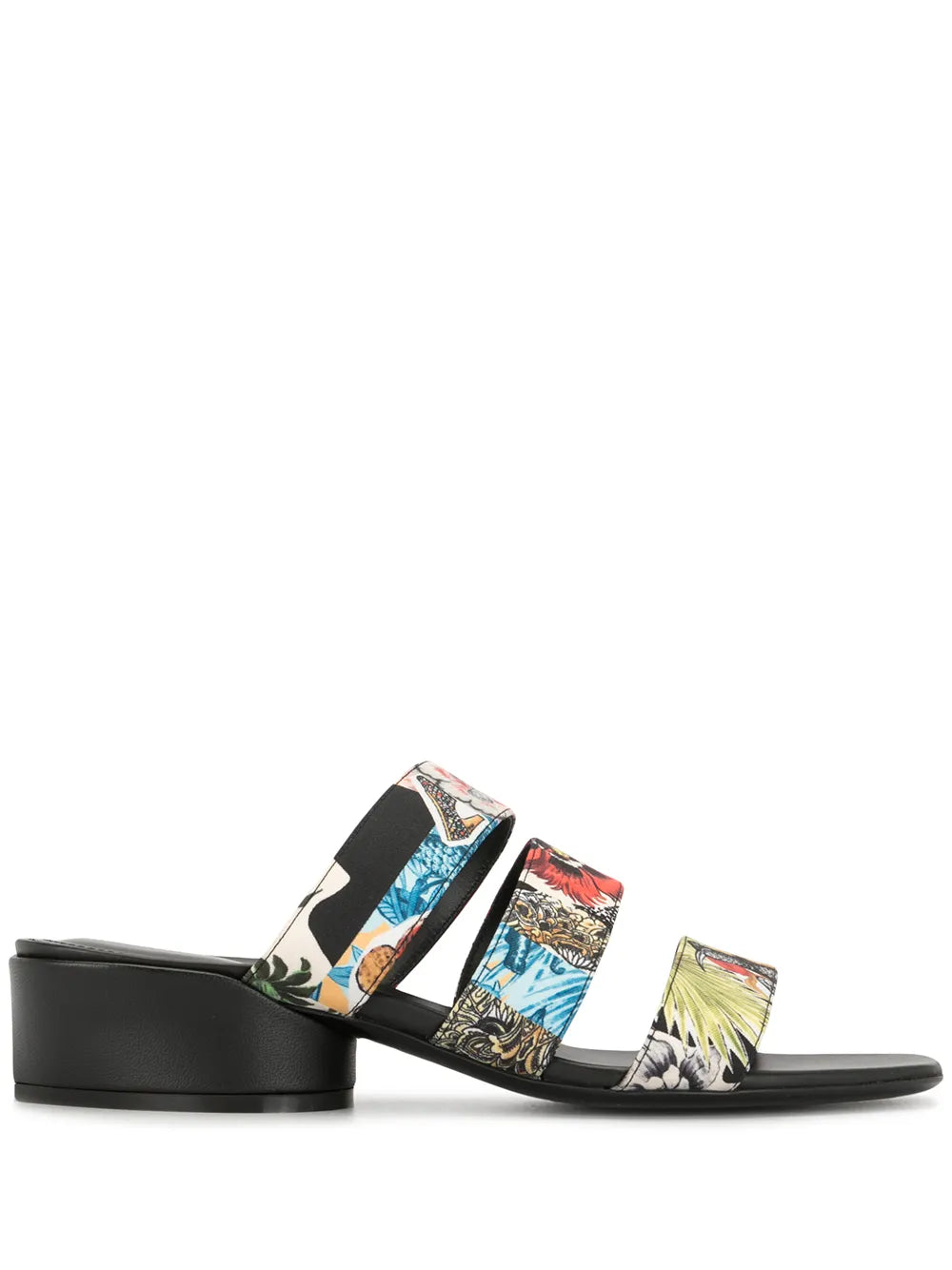 Ferragamo Floral-Print Sandals