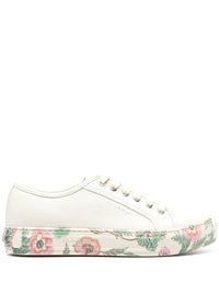 Ferragamo Floral-Trim Low-Top Sneakers