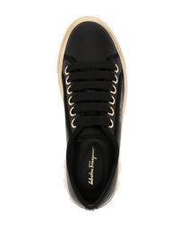 Ferragamo Logo-Print Lace-Up Sneakers