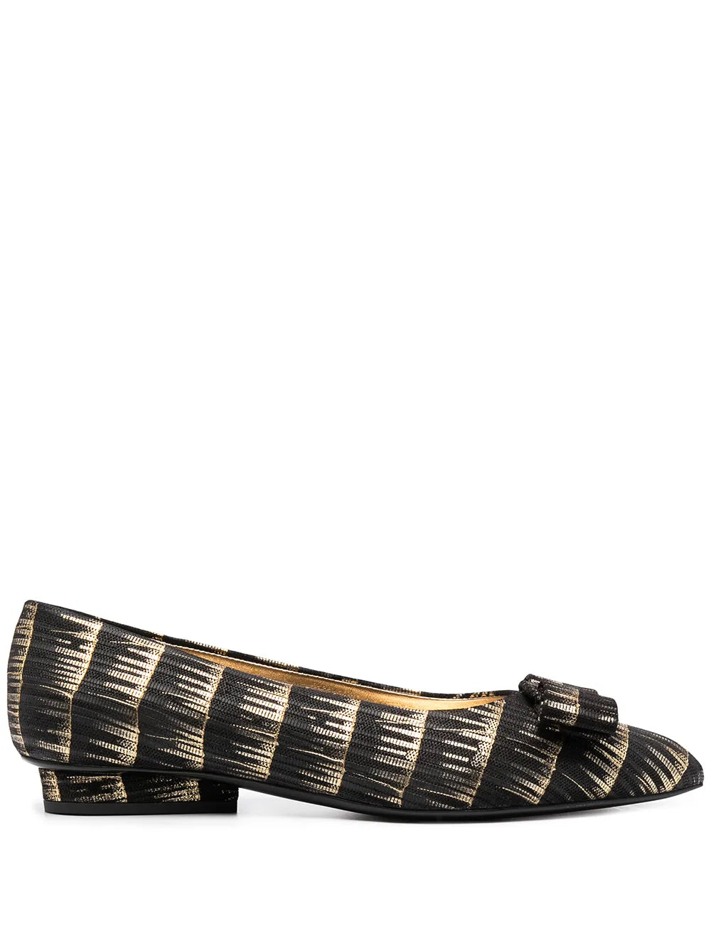 Ferragamo Brush Stroke Effect Ballerinas