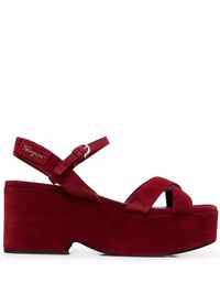 Ferragamo Strappy Platform Block-Heel Sandals