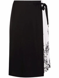 Ferragamo Pleated Silk Skirt