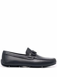 Ferragamo Embossed-Logo Leather Loafers
