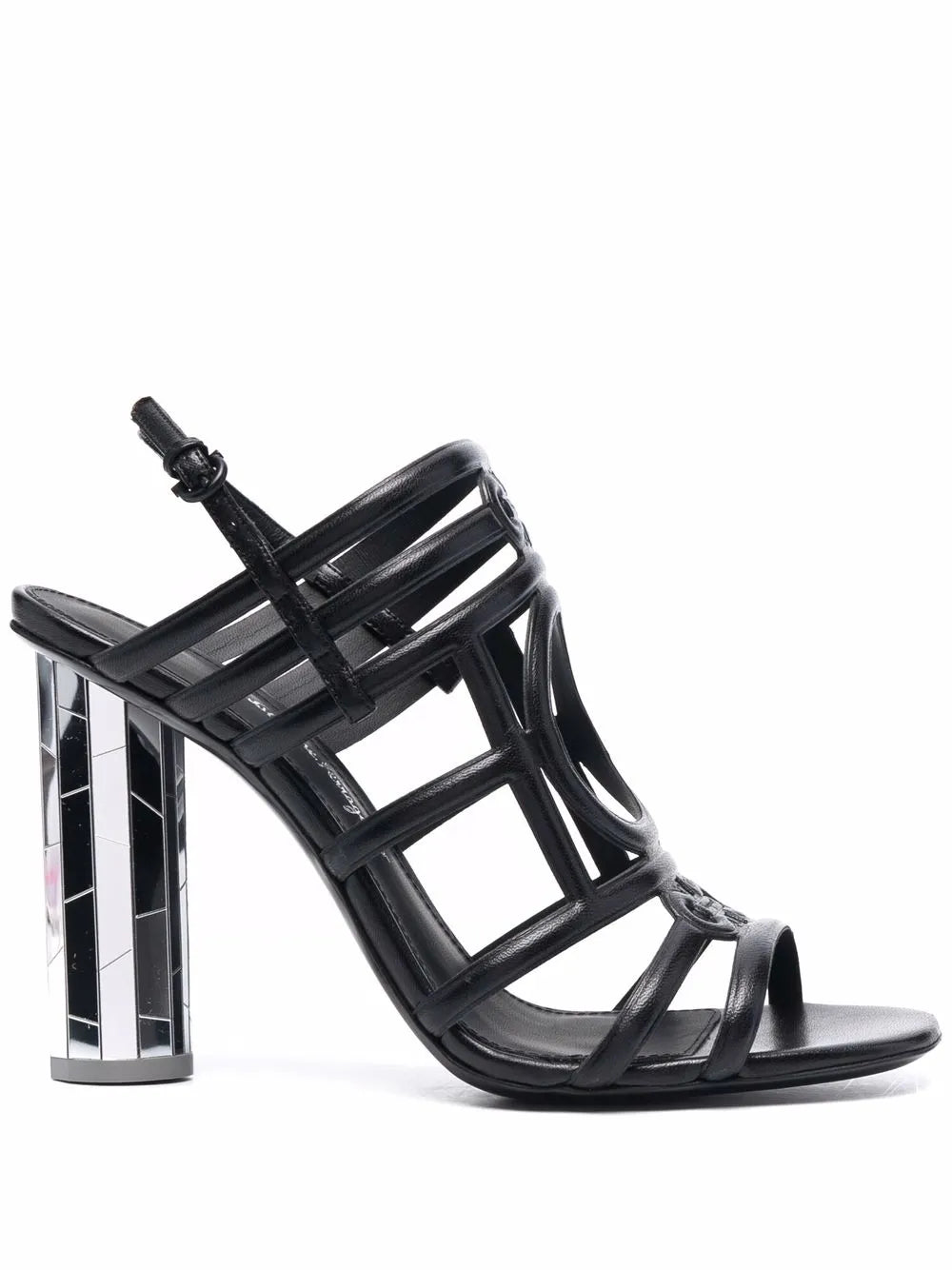 Ferragamo Florenza Mirrored-Heel Sandals
