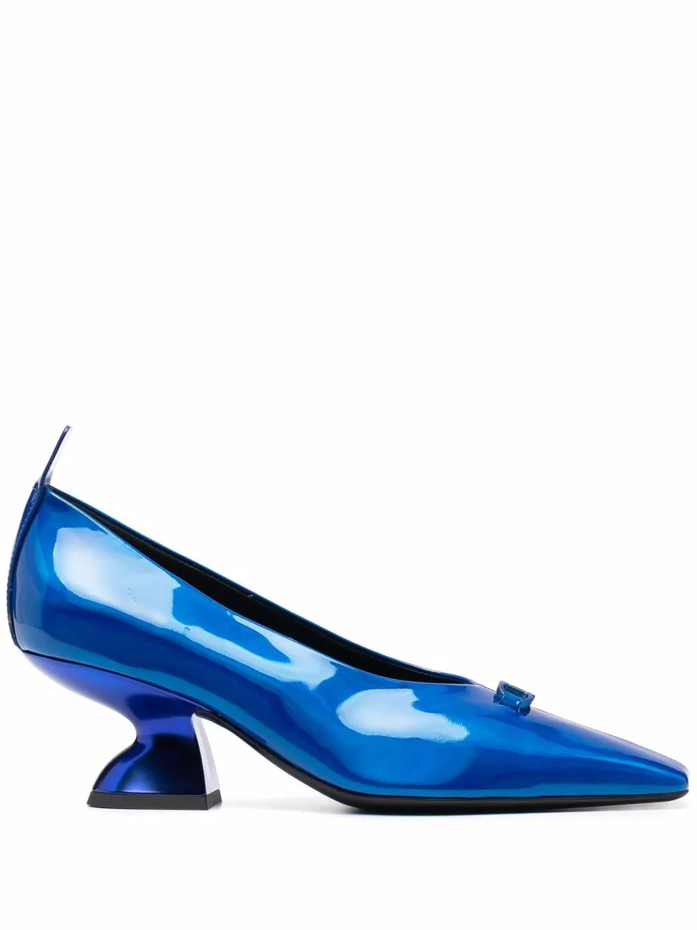 Ferragamo F Heel Leather Pumps