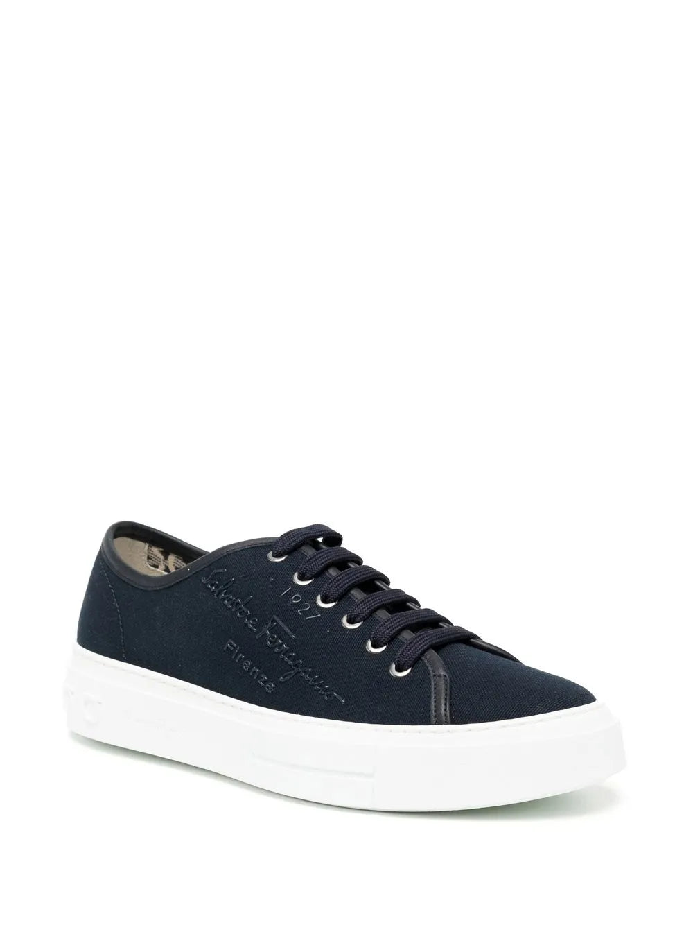 Ferragamo Borg Logo-Print Sneakers