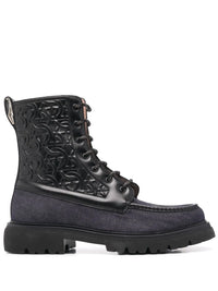 Ferragamo Gancini Combat Boots