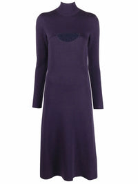 Ferragamo Lamé Wool Midi Dress