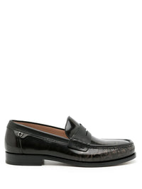 Ferragamo Port Gancini-Print Loafers