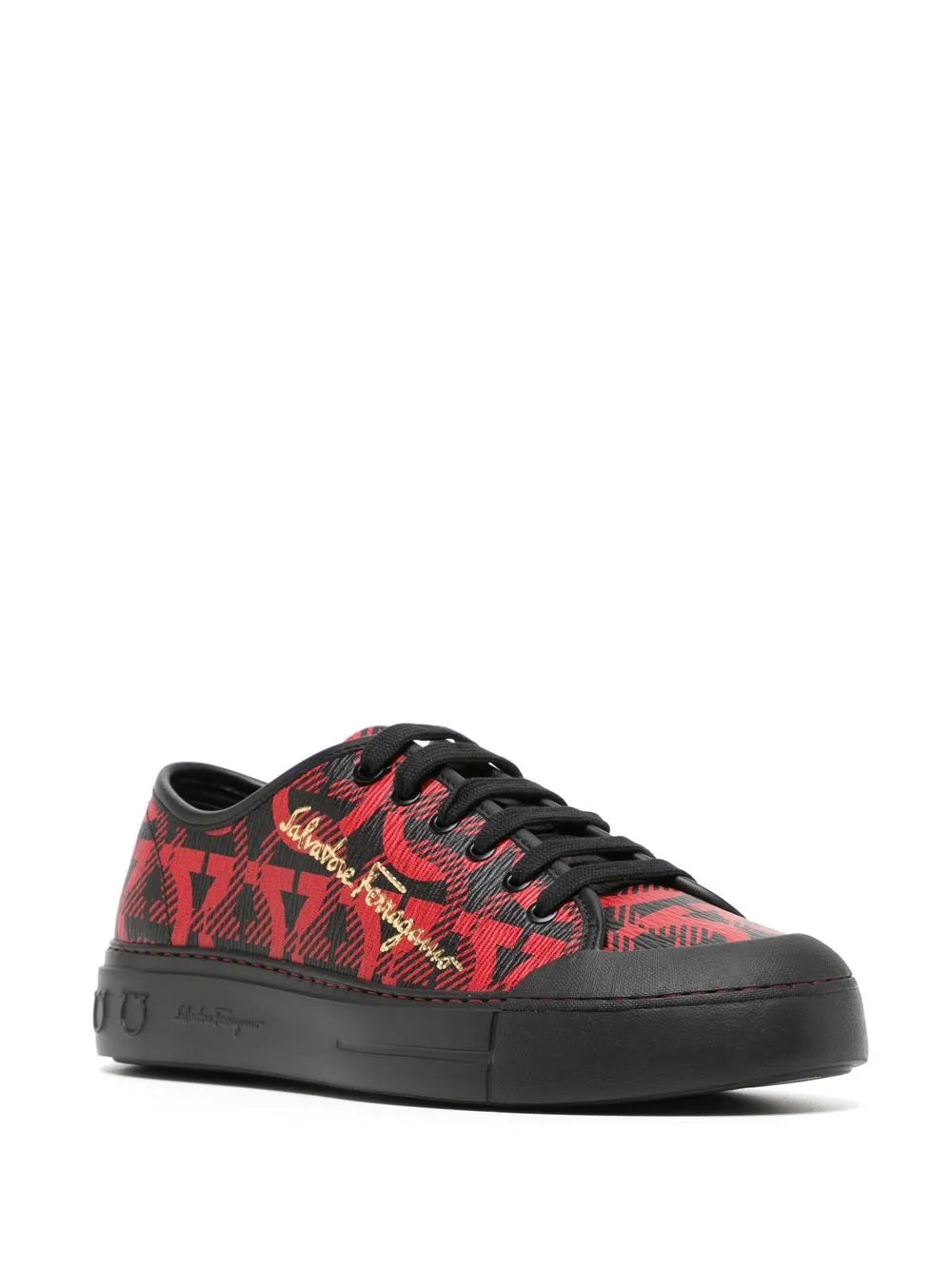Ferragamo Gancini Logo-Top Sneakers