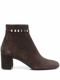Ferragamo 75Mm Ghila Suede Ankle Boots