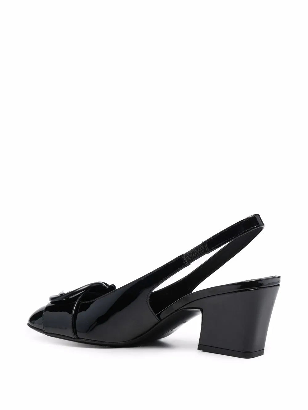 Ferragamo 55Mm Briget Patent-Leather Slingback Pumps