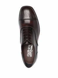 Ferragamo Perforated-Design Oxford Shoes