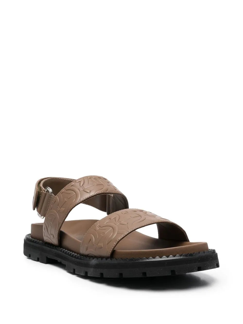 Ferragamo Gancini Debossed Sandals