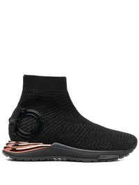 Ferragamo Gardena Sock Ankle Sneakers