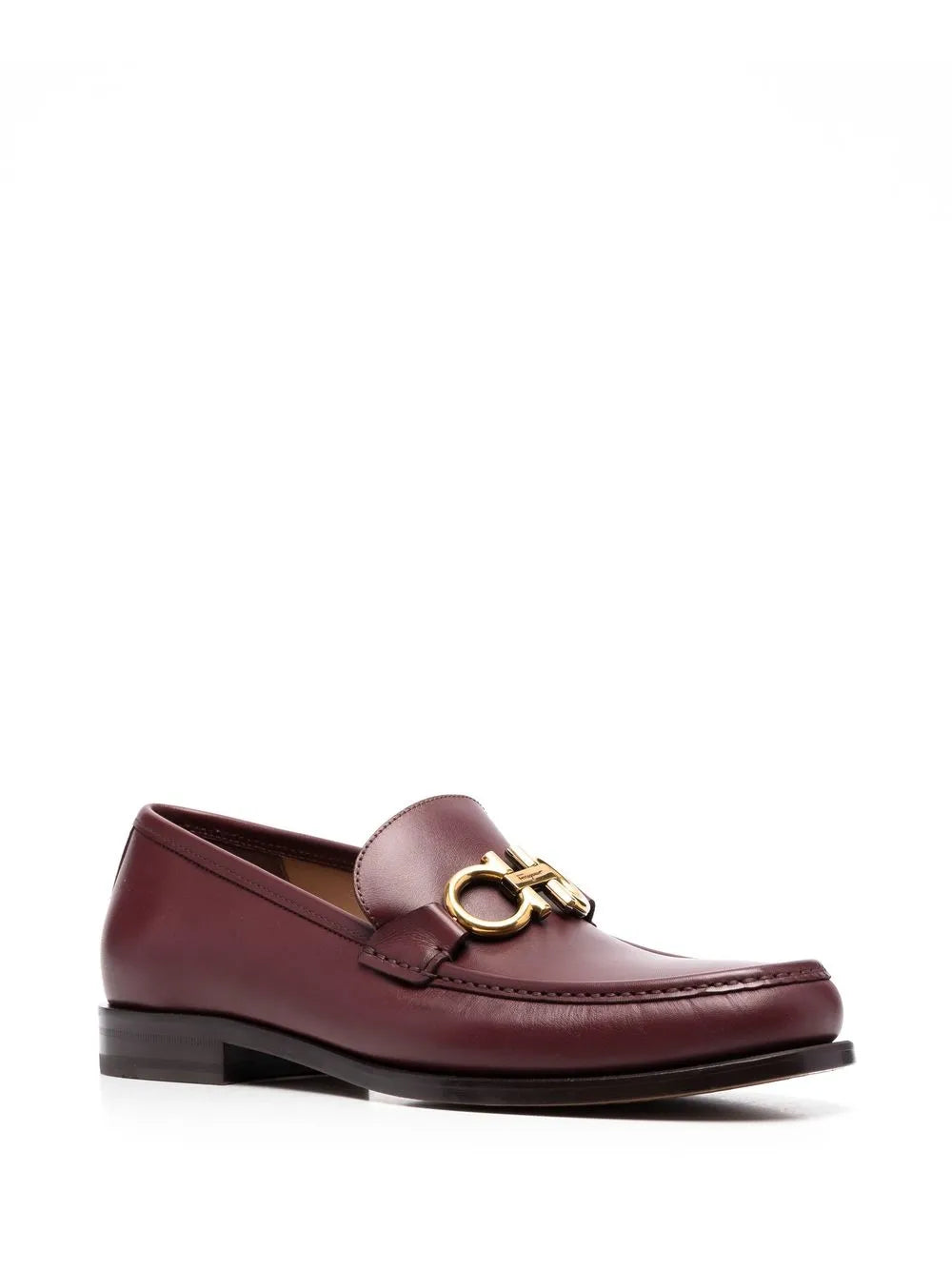 Ferragamo Gancini Plaque Loafers