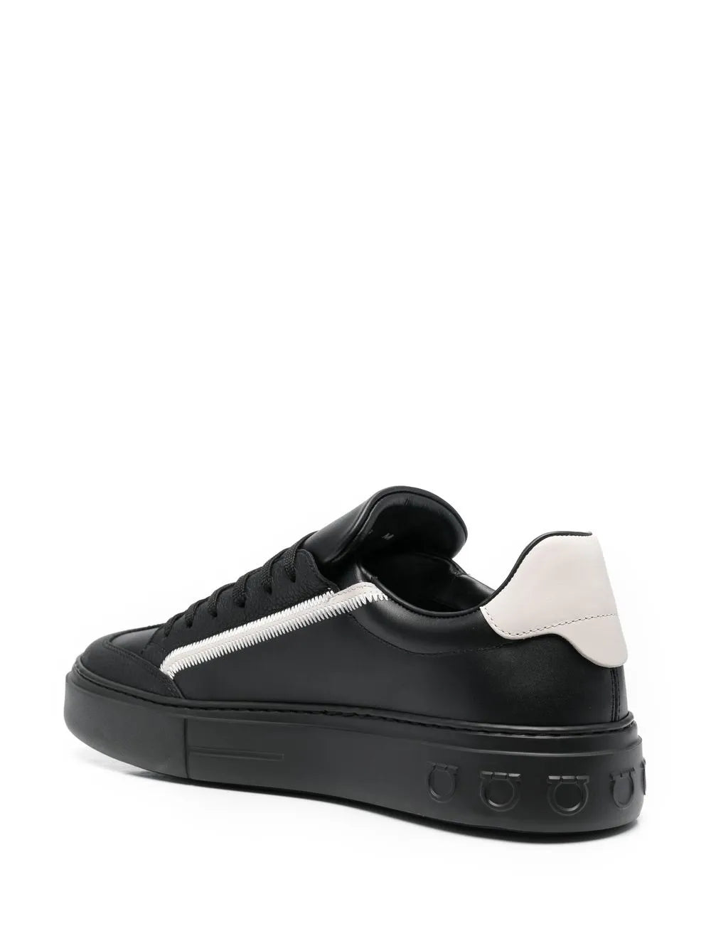 Ferragamo Gancini-Print Detail Sneakers
